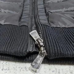 Moncler Down Jackets Quilted jacket with knit sleeves image 10