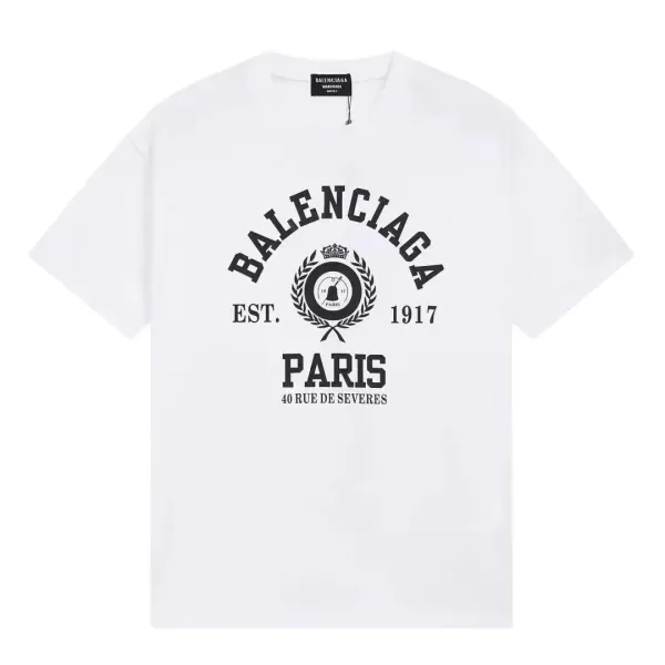 Balenciaga Arch Logo White T-Shirt - 1