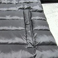 Moncler Down Jackets Quilted jacket with knit sleeves product detail image 9