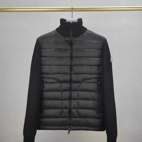 Moncler Down Jackets Quilted jacket with knit sleeves image 3
