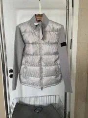 Moncler Down Jackets Quilted jacket with knit sleeves image 13