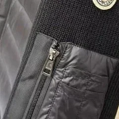 Moncler Down Jackets Quilted jacket with knit sleeves product detail image 6