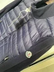 Moncler Down Jackets Quilted jacket with knit sleeves product detail image 12