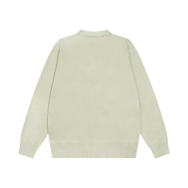 Acne Studios Smiley Face Cardigan Light Green Knit Cardigan - 22