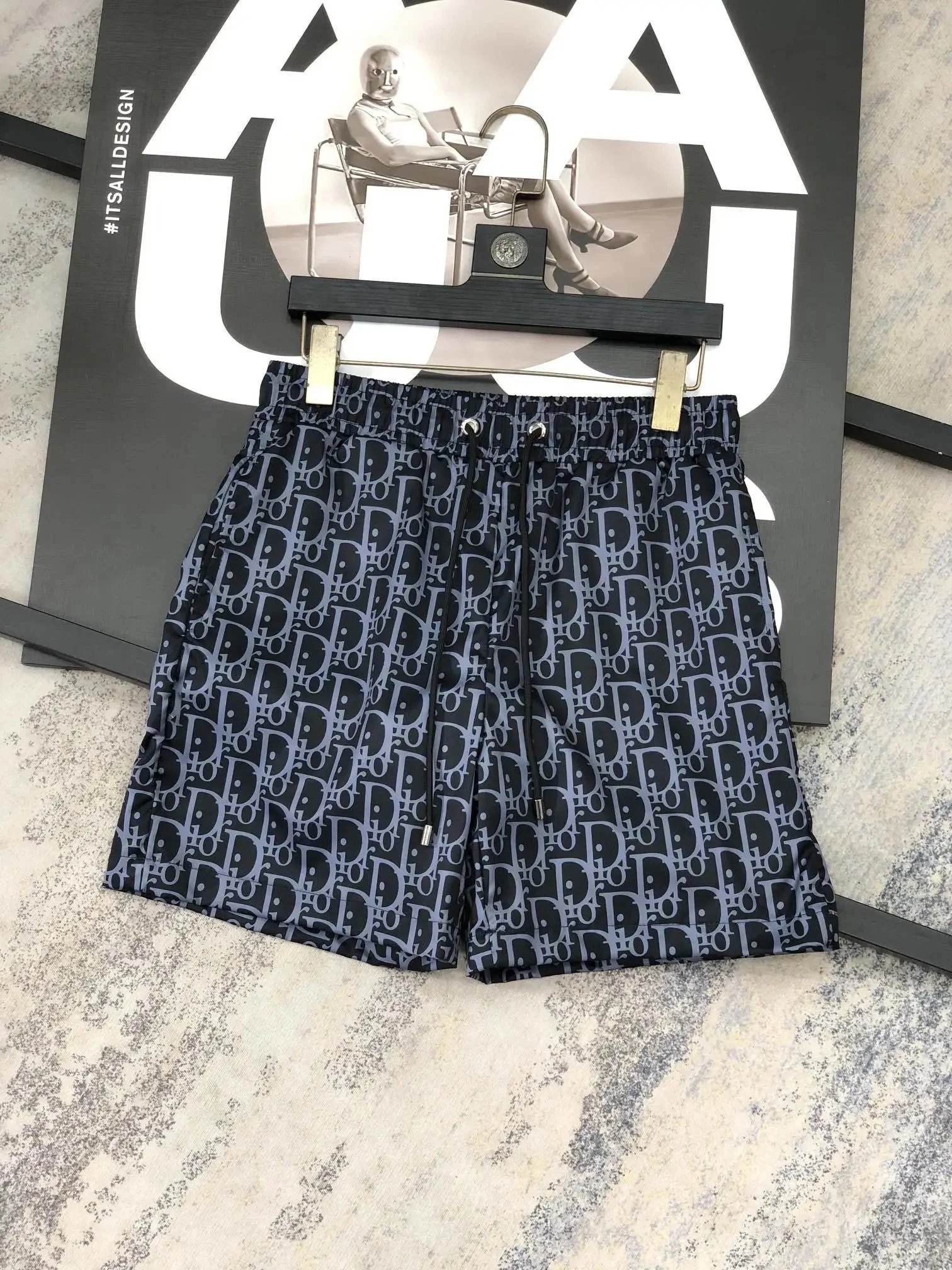 Fendi Shorts Monogram Drawstring — MM013