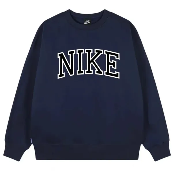 Nike Arch Logo Navy Hoodie - 1