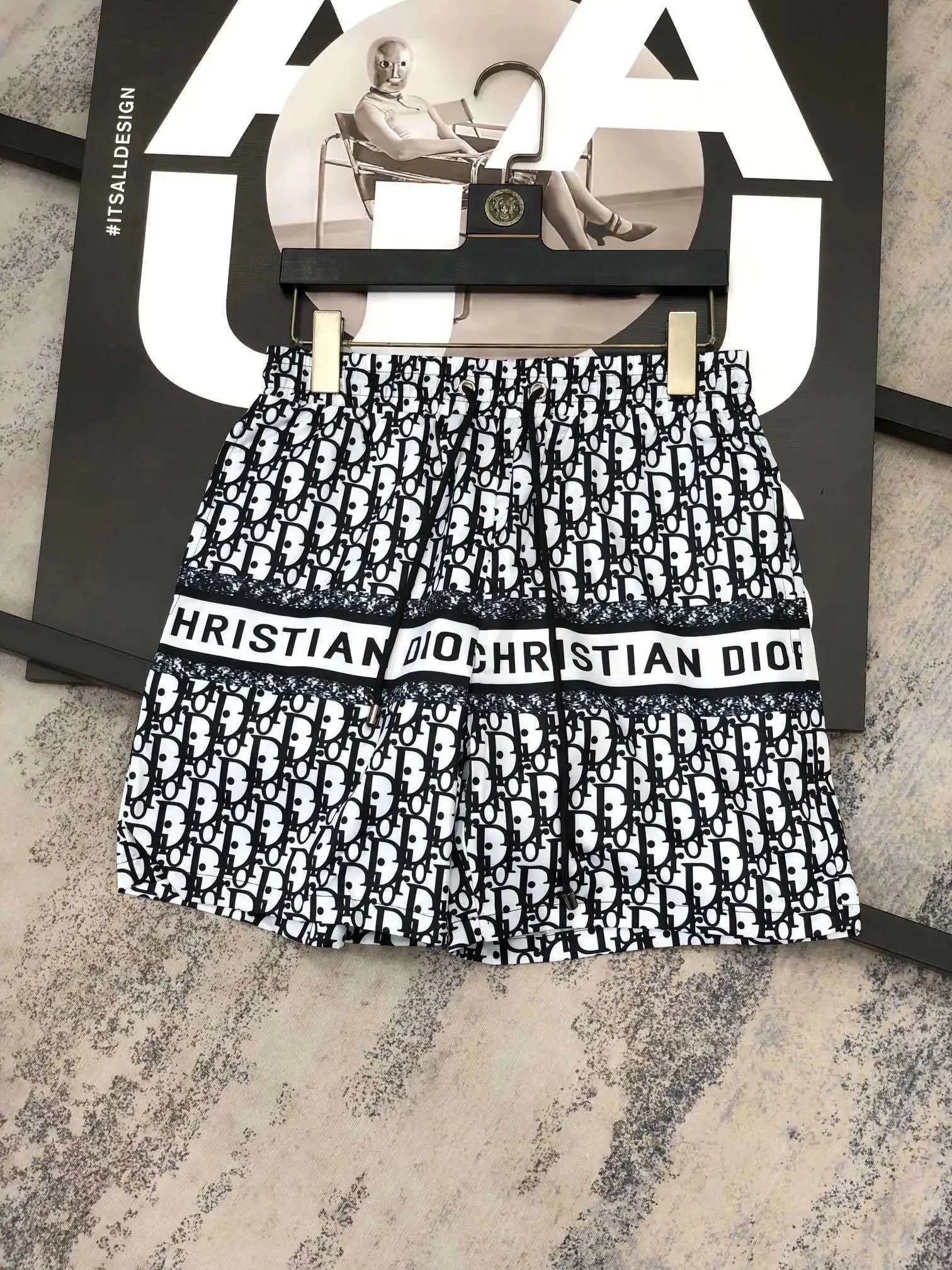 Fendi Shorts Monogram Drawstring — MM019
