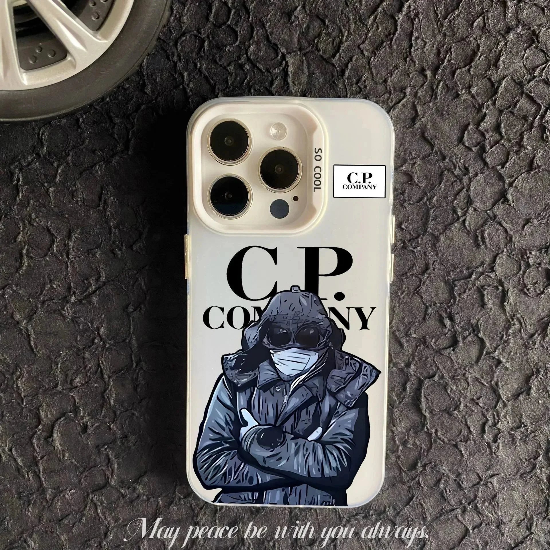 C.P. Company x iPhone Case Graphic Print Transparent Phone Case