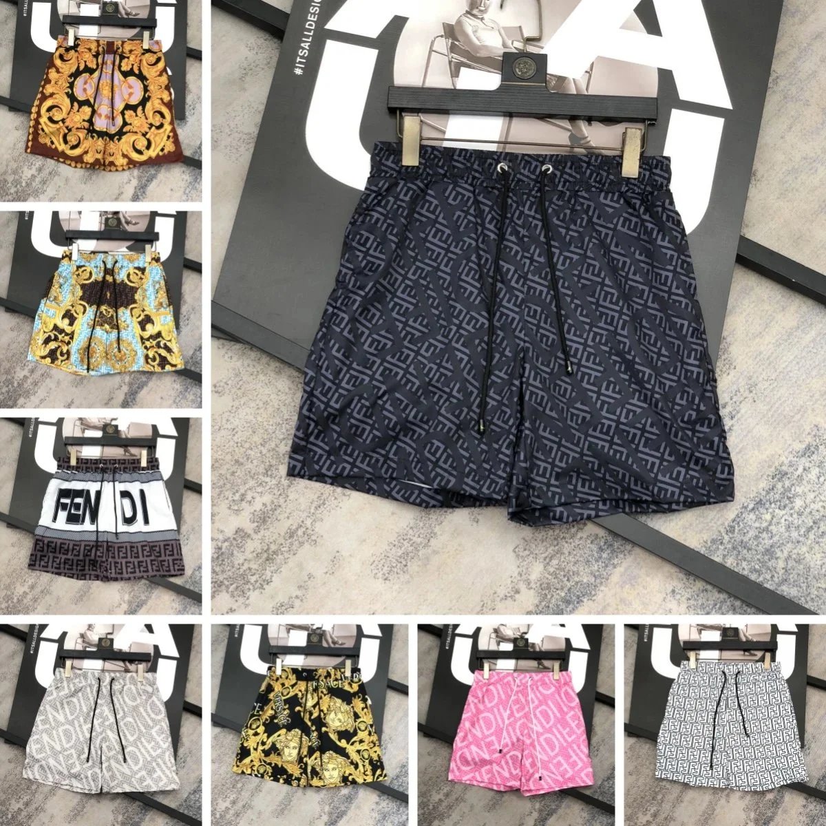 Versace Shorts Elastic-Waist Drawstring image 1