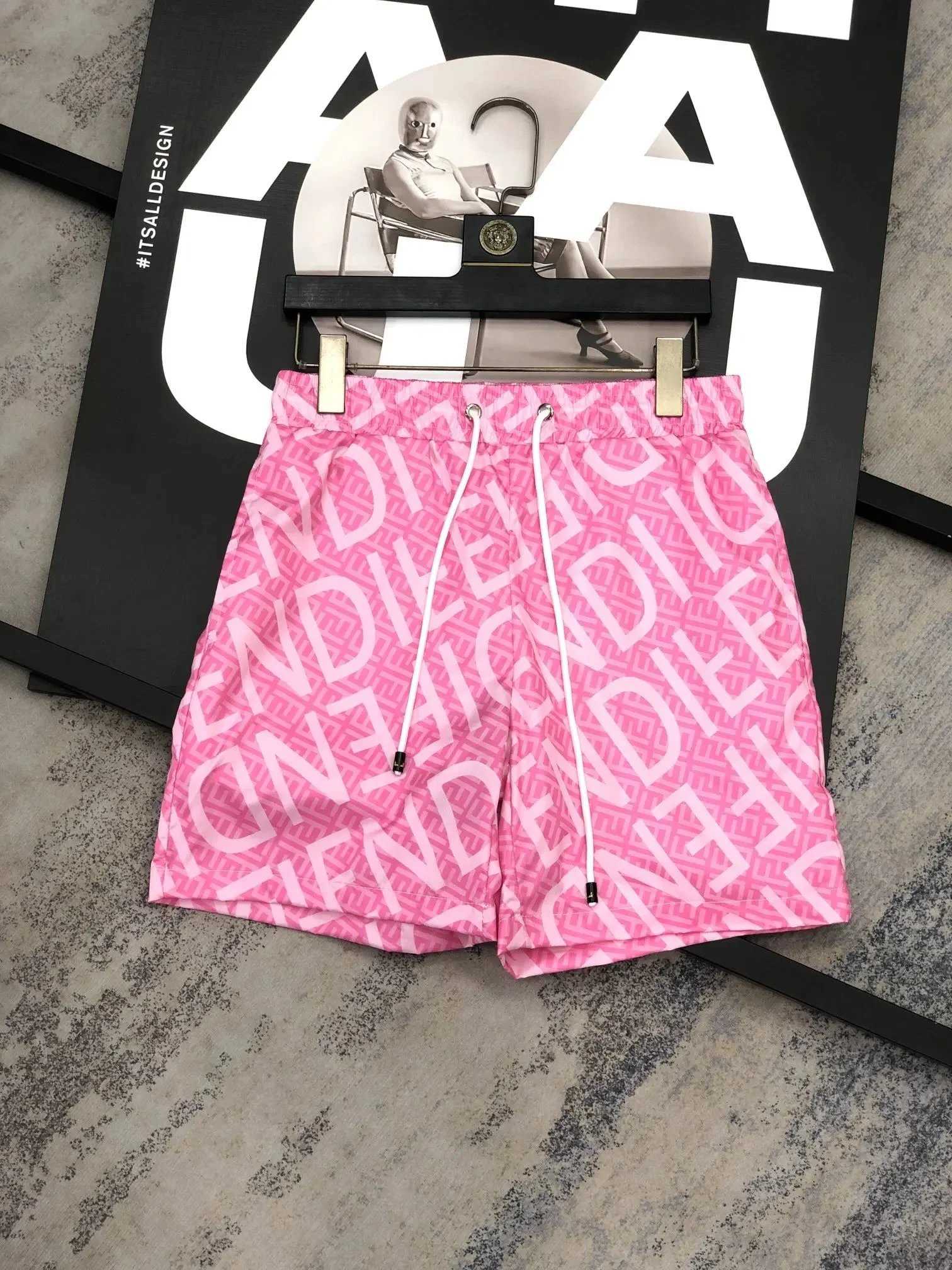 Versace Shorts Elastic-Waist Drawstring — MMJ-028