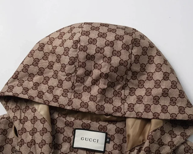 Gucci Jackets Monogram Zip-Up Hooded Jacket product detail image 4