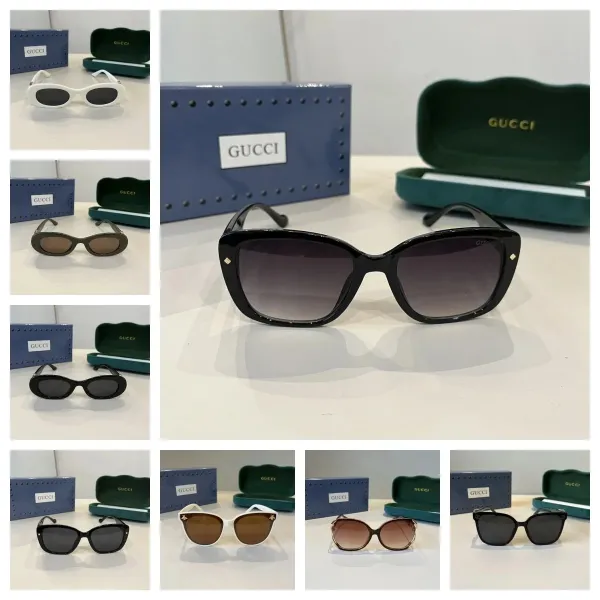 Gucci GG Marmont Cat-Eye Sunglasses White with Gold Bee Detail - 2