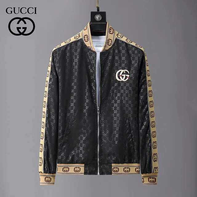 Gucci Jackets Monogram Zip-Up Hooded Jacket product detail image 12