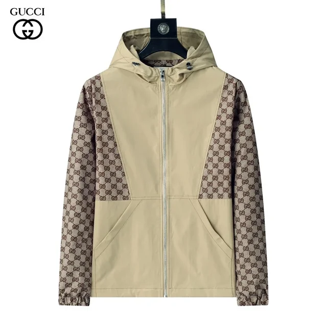 Gucci Jackets Monogram Zip-Up Hooded Jacket product detail image 24
