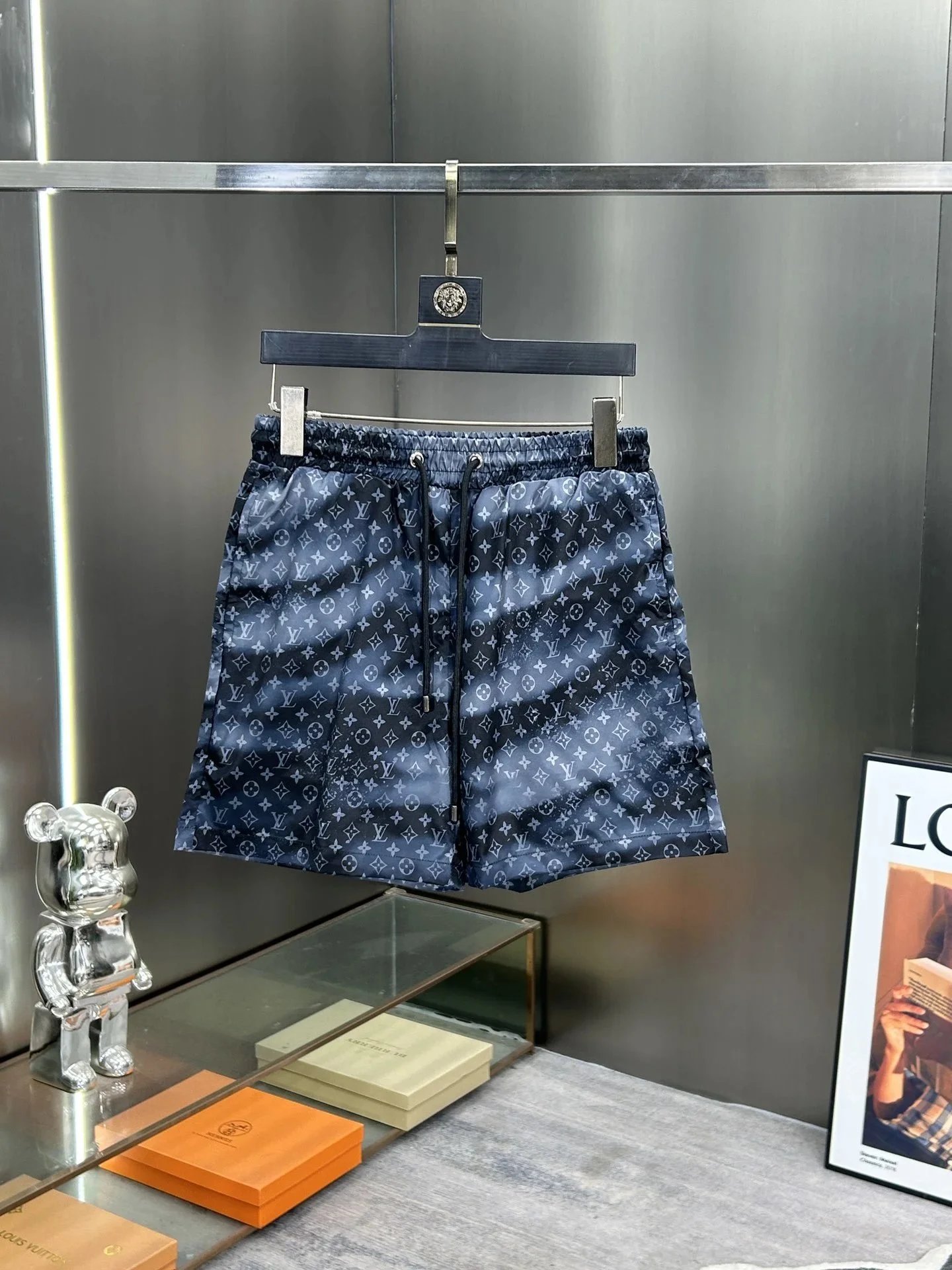 Dior Shorts Elastic-Waist Drawstring Printed — MMJ-009