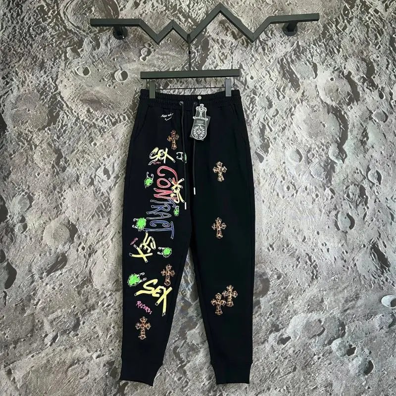 Design Embroidered Logo Sweatpants Black - 6