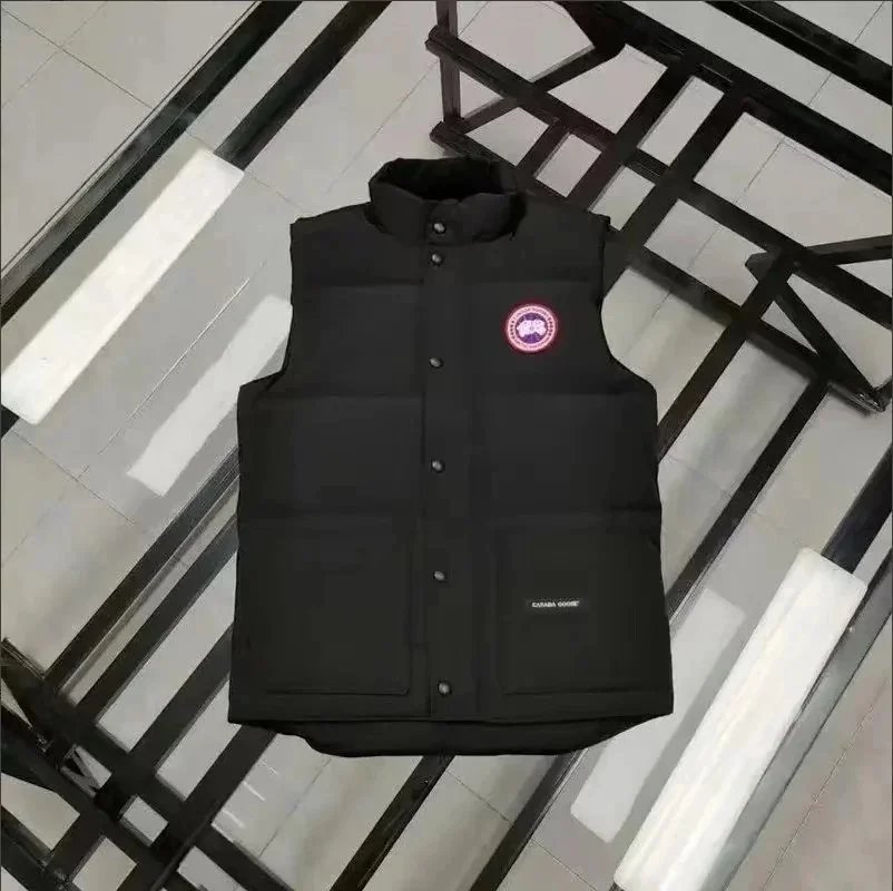 Canada Goose Vests Quilted puffer vest with stand collar and flap pockets — 14