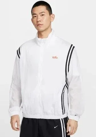 Nike Windrunner White Black Striped Windbreaker Jacket Outerwear.windbreaker - 1