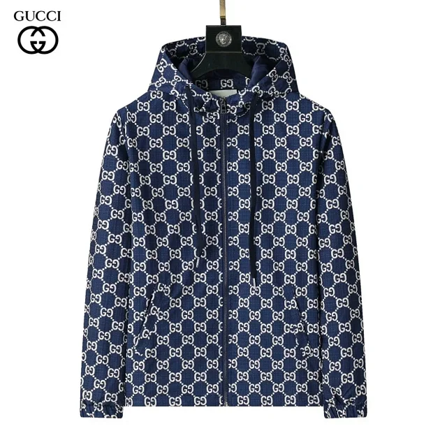 Gucci Jackets Monogram Zip-Up Hooded Jacket product detail image 25