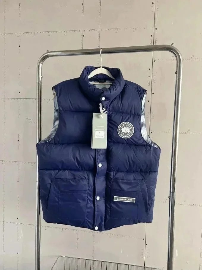 Canada Goose Vests Quilted puffer vest with stand collar and flap pockets — 12