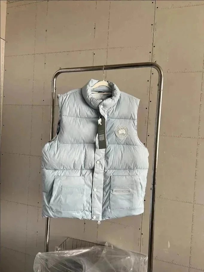 Canada Goose Vests Quilted puffer vest with stand collar and flap pockets — 18