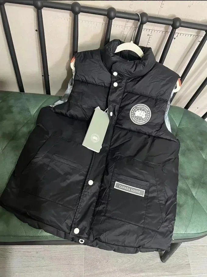 Canada Goose Vests Quilted puffer vest with stand collar and flap pockets — 17