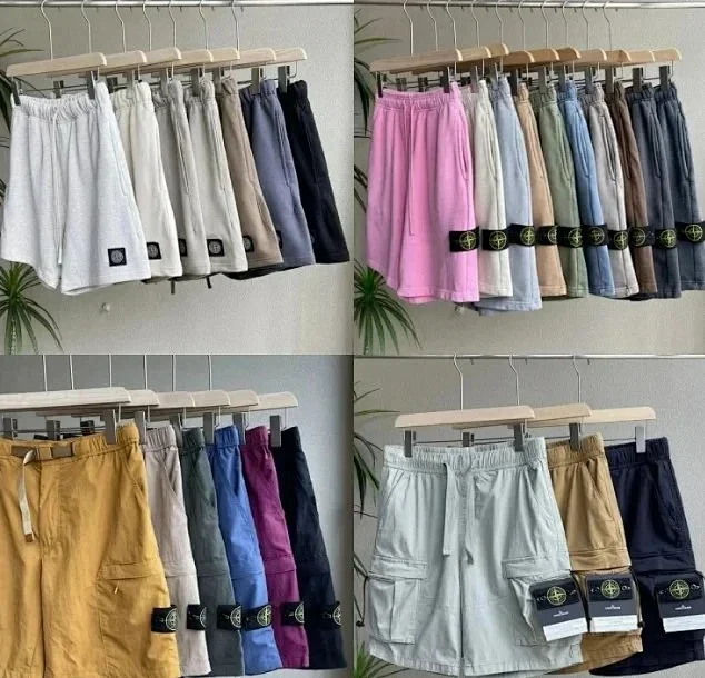 Stone Island Shorts Compass badge product detail image 1