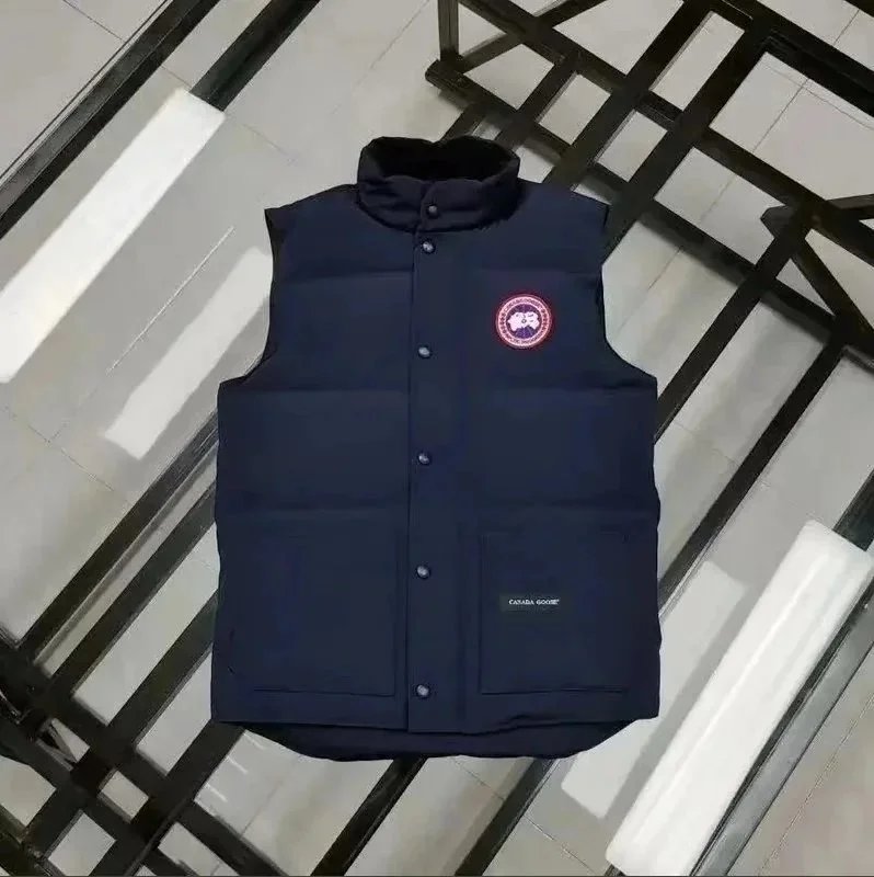 Canada Goose Vests Quilted puffer vest with stand collar and flap pockets — 16