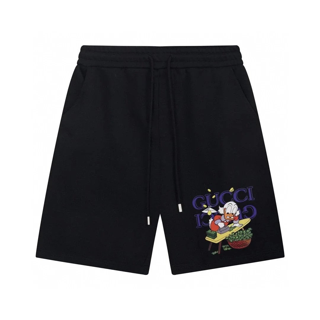 Gucci Shorts Elastic-Waist Drawstring Graphic — AM-010