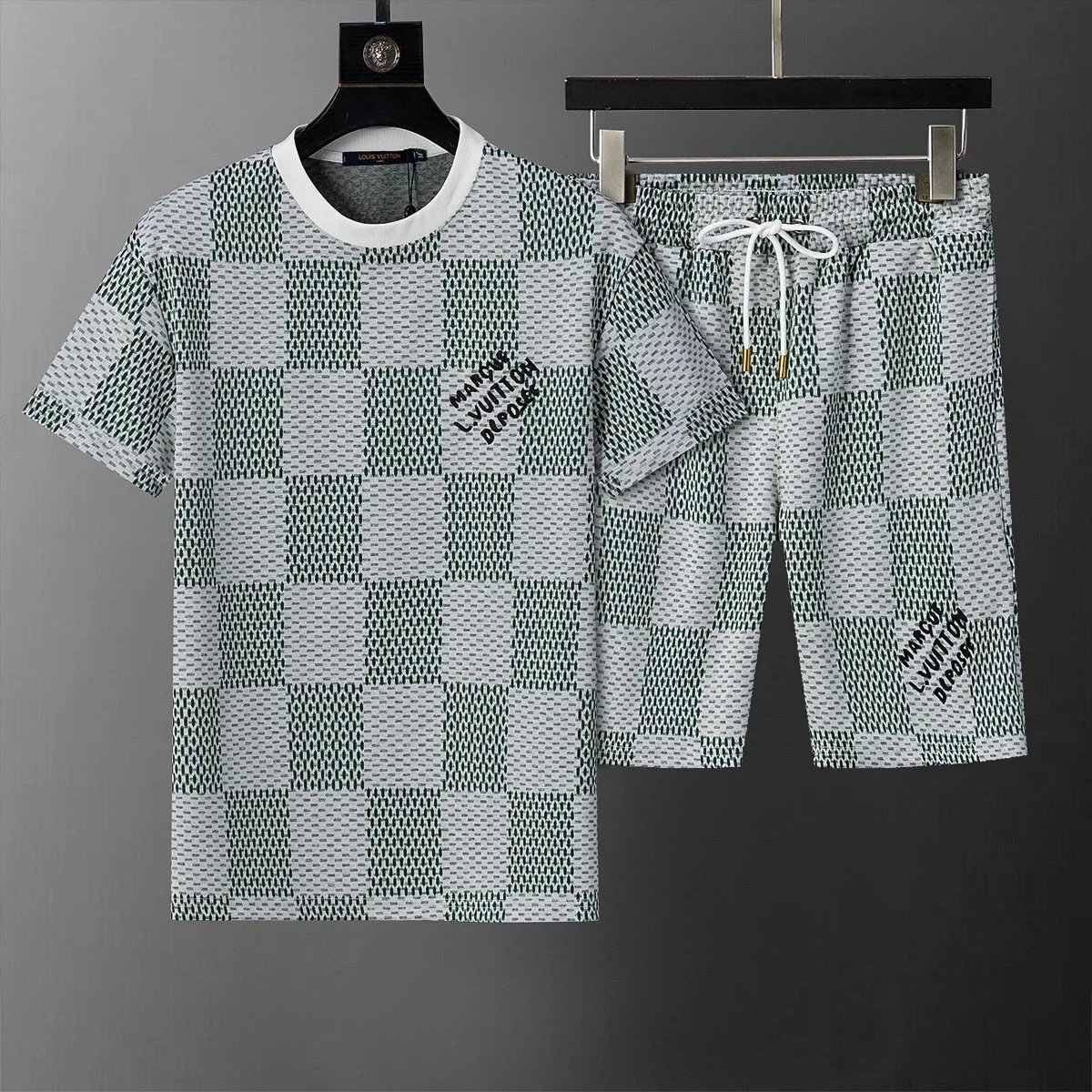 Louis Vuitton Matching Sets Monogram Short-Sleeve T-Shirt and Shorts Set — YMX-031