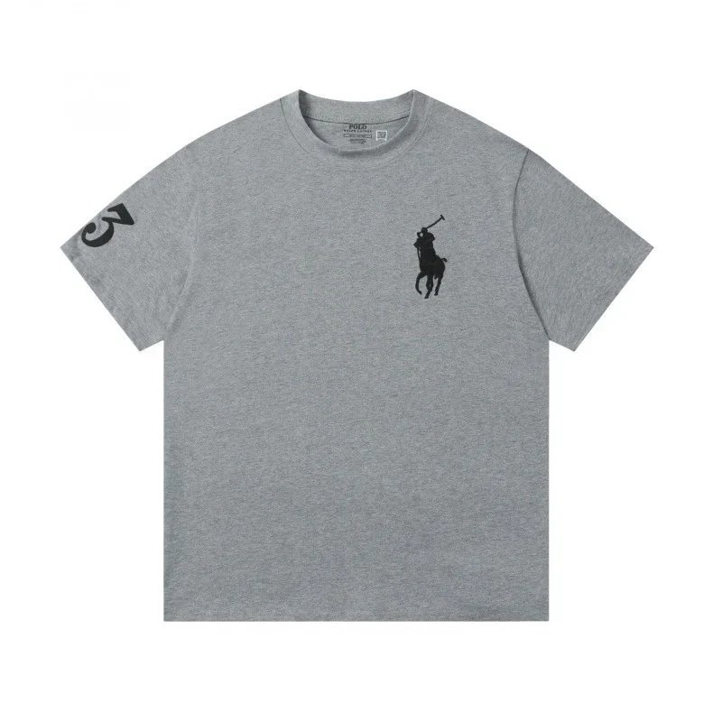 Polo Ralph Lauren T-Shirts Big Pony short-sleeve T-shirt with "3" sleeve graphic — YP-012