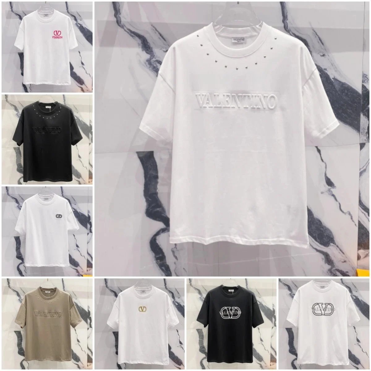 Valentino Logo White Casual T-Shirt