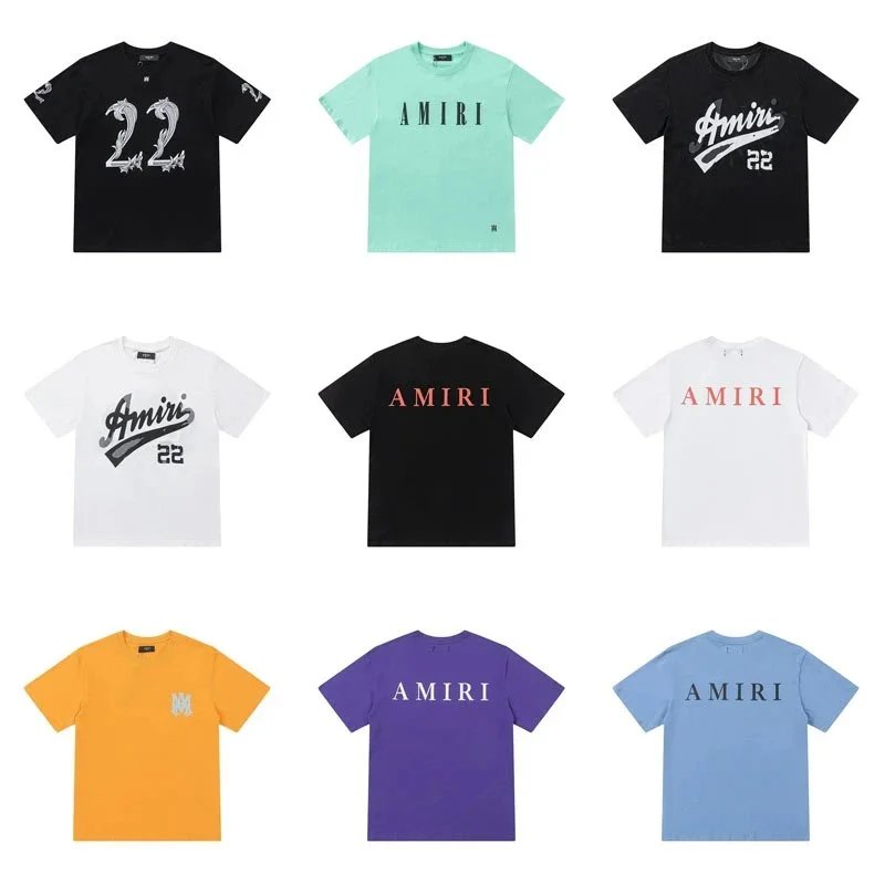 Amiri Number 22 Jersey T-Shirt White / Red / Teal / Black - 2