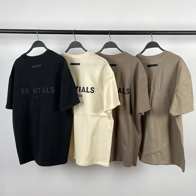 Essentials Black, Beige, Khaki, and Tan Oversized T-Shirts