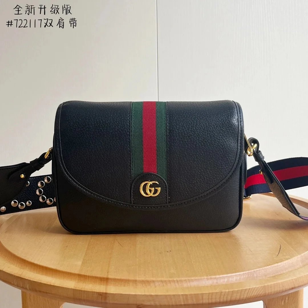 Gucci Black Stripe Flap Crossbody Bag - Bag Spreadsheet, Bag Finds, Bag List, Accessory Finds, Accessory Picks