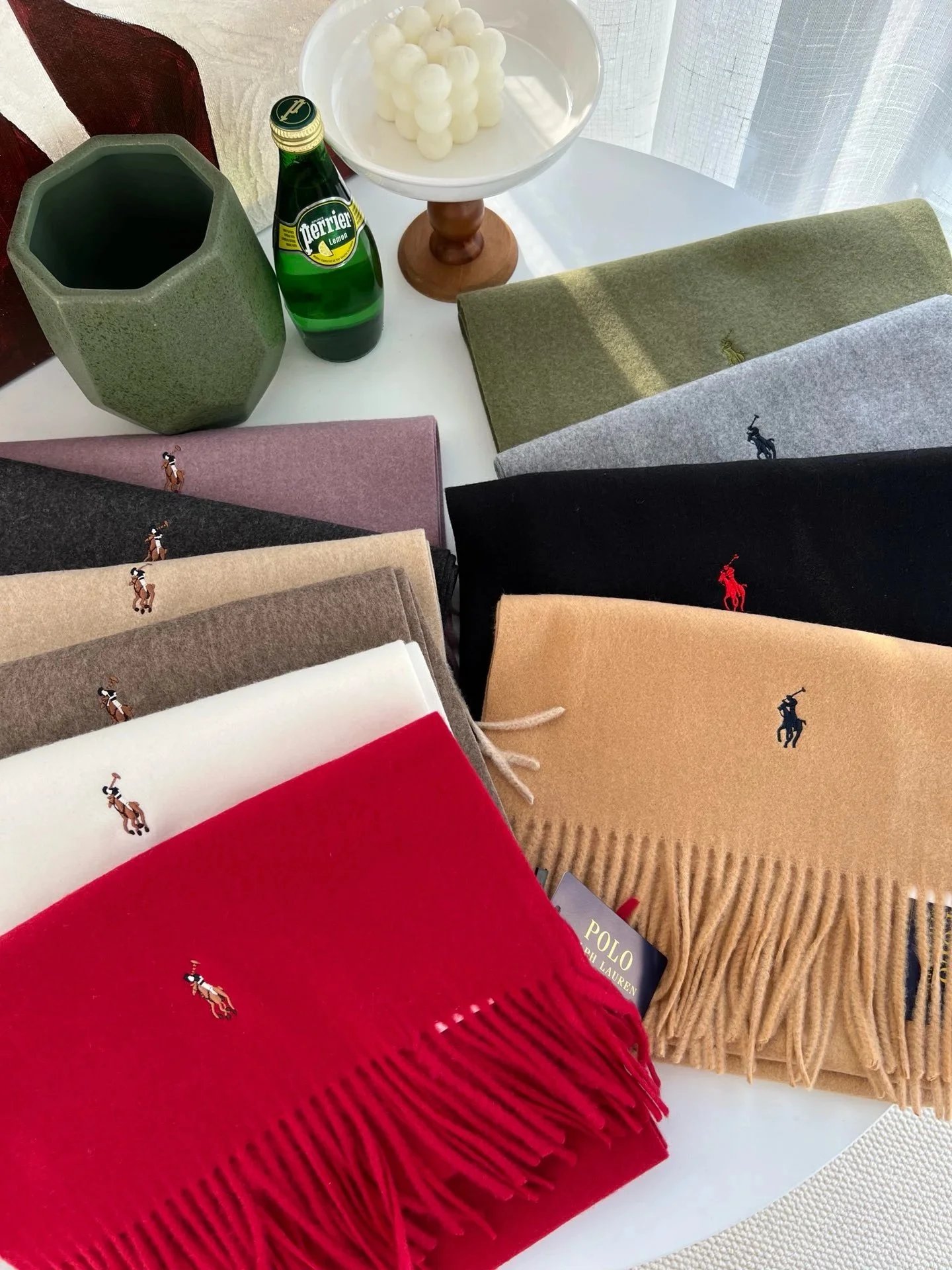 RL Classic solid wool scarf both for men and women羊毛围巾（LJL） - 148058
