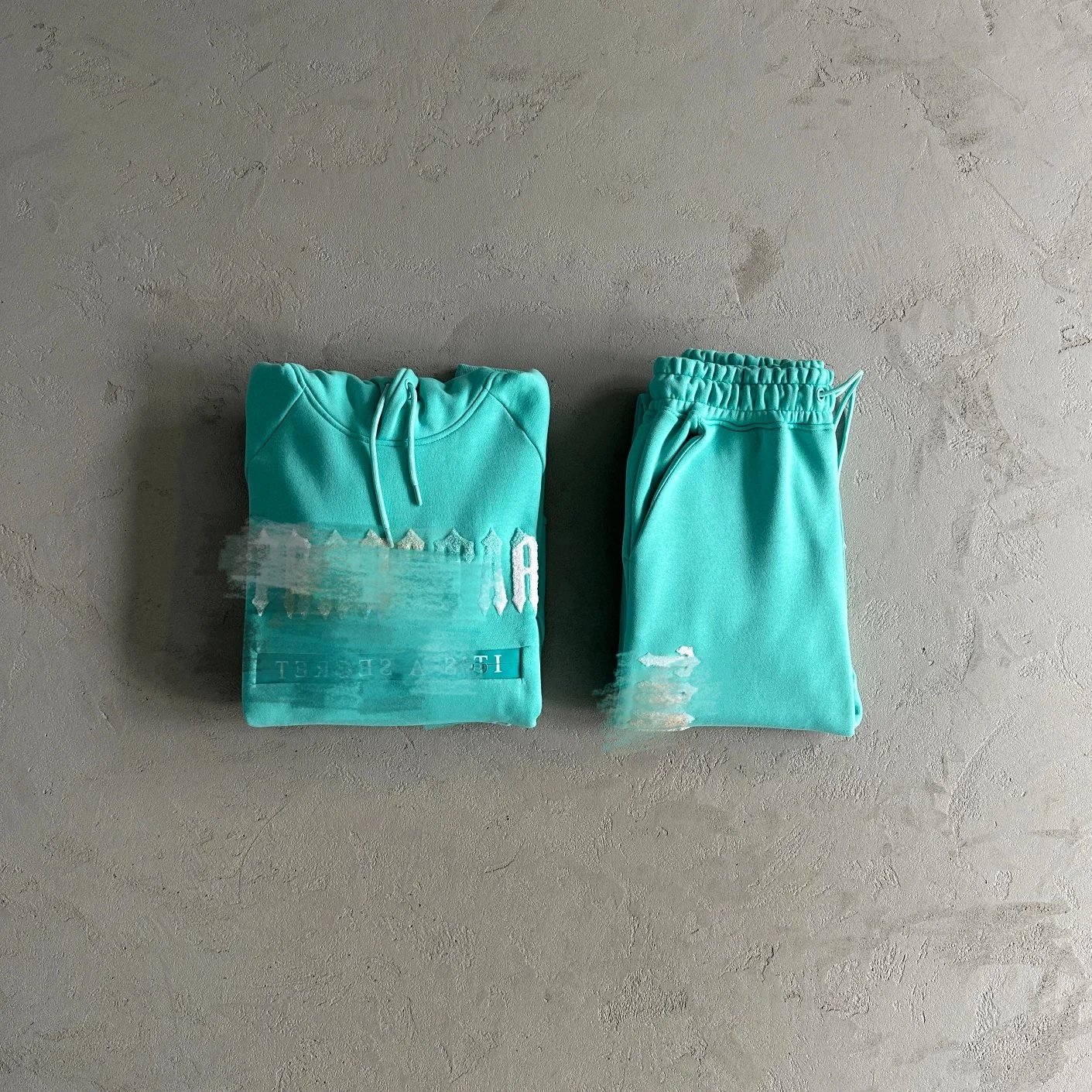 4色拼绣拉链套装-缇芙尼蓝 - 147956