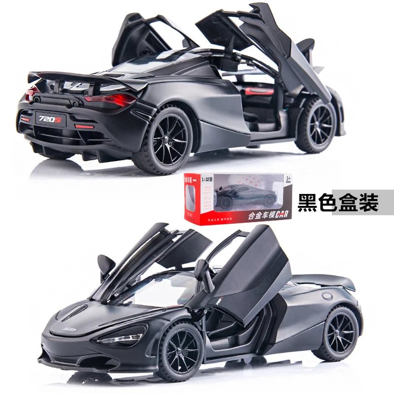 McLaren 720S Alloy Car Model Black Boxed Set Electronics