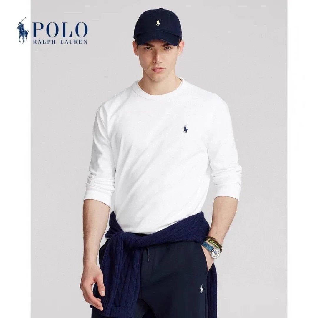 Ralph Lauren 4-Color Classic Long-Sleeve Cotton T-Shirt