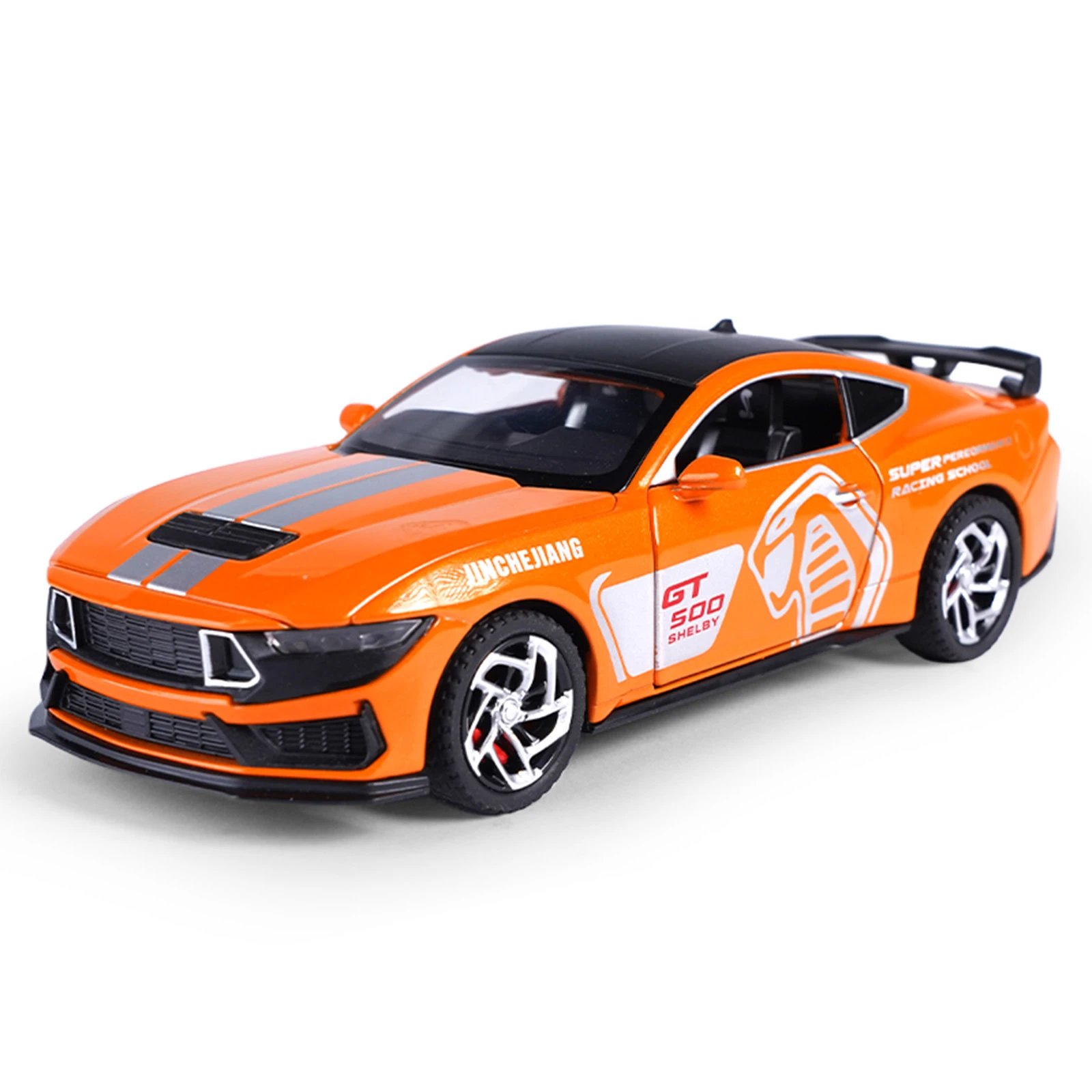 1:32福特野马眼镜蛇GT500合金车模仿真回力汽车模型玩具跑车摆件 - 141570