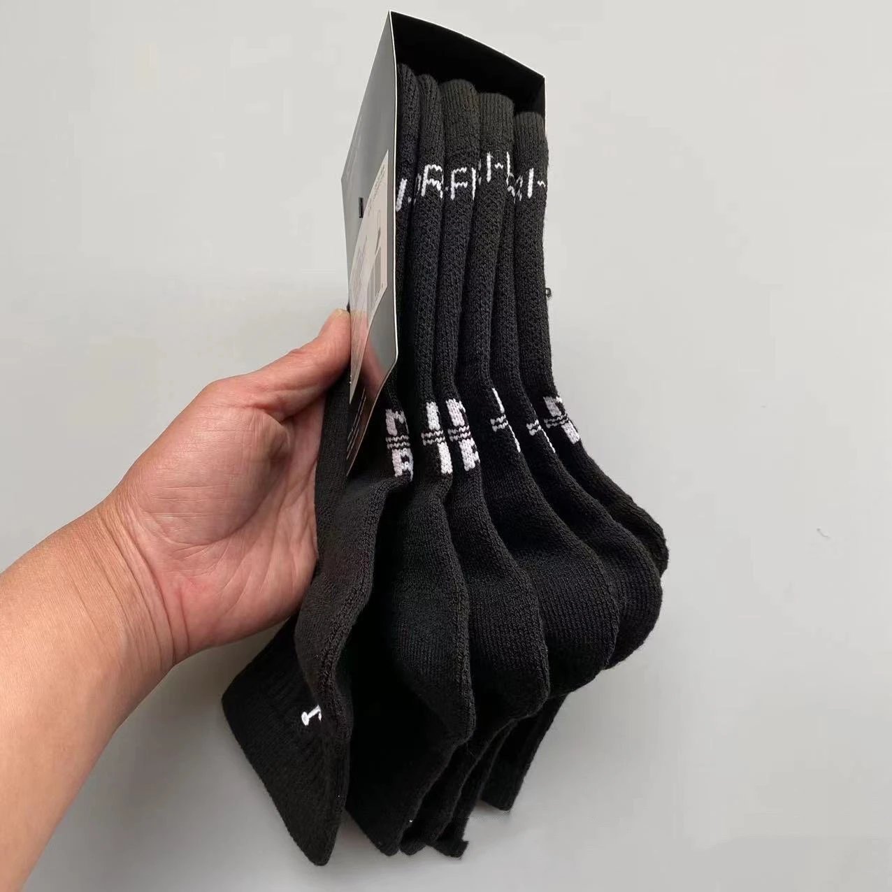 Flying Man Terry-Lined Mid-Calf Black