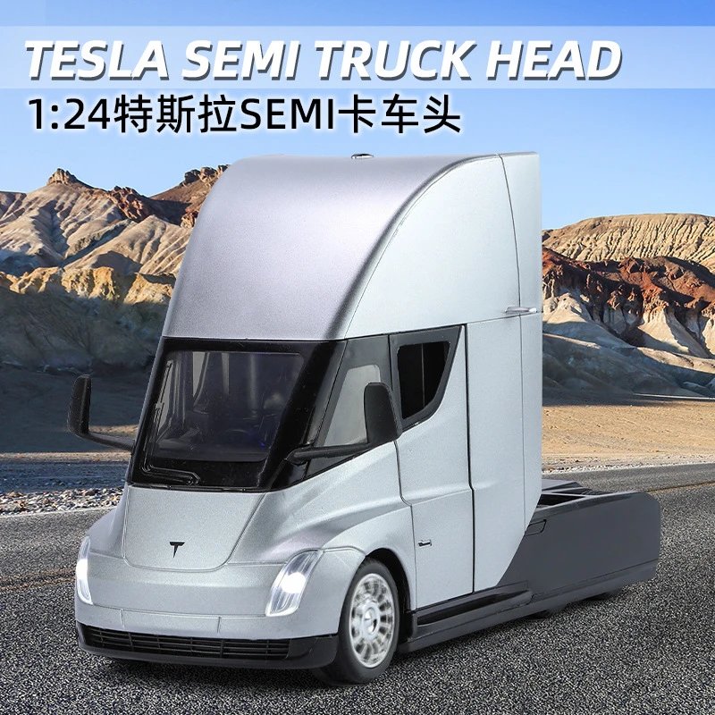 Tesla Semi Alloy Model Truck Head
