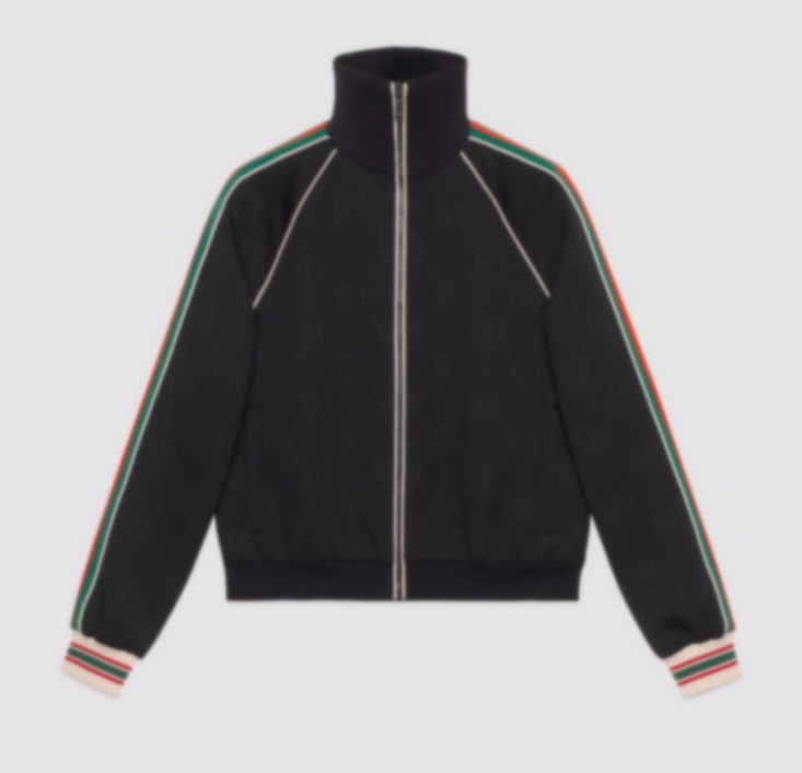 Jacquard Tape Jacket Black