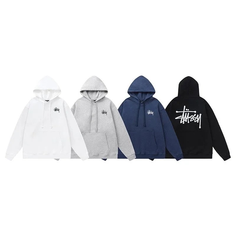 Stussy Black Hooded Sweatshirt