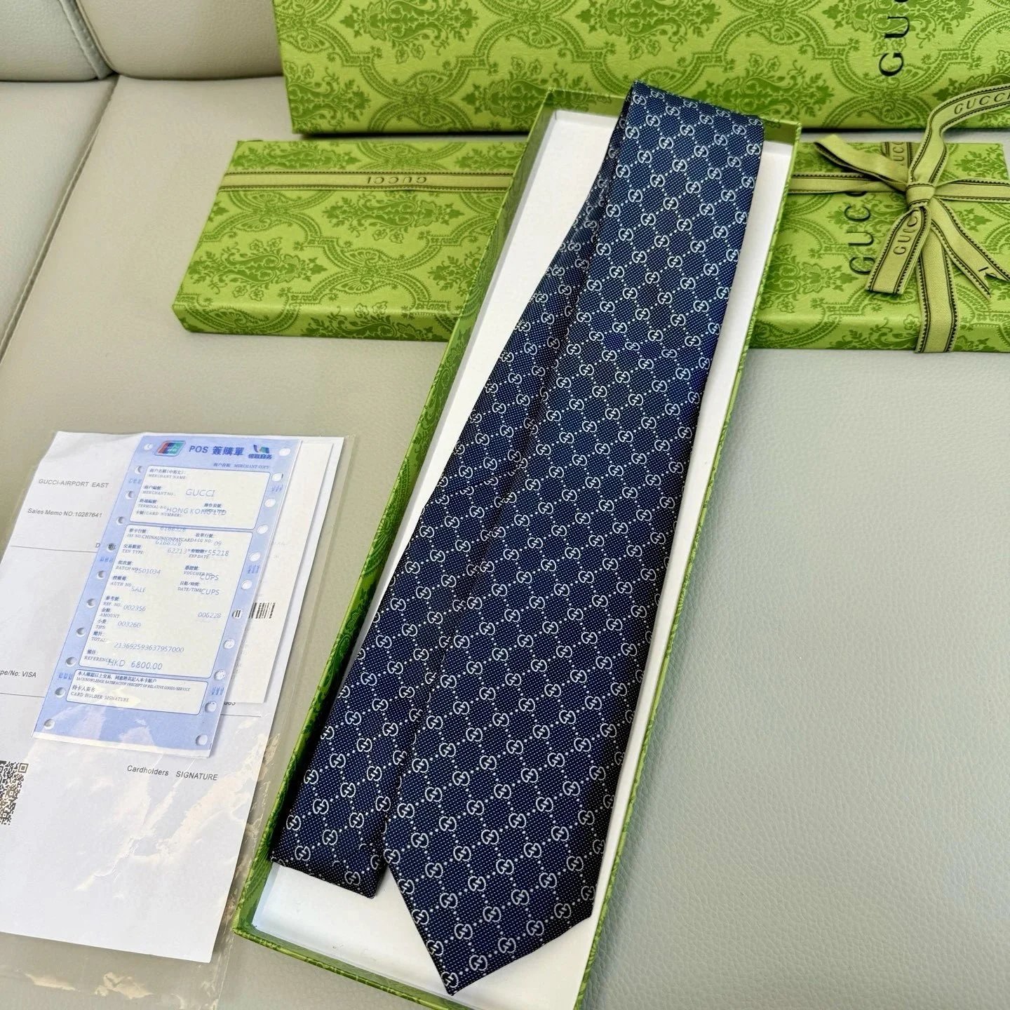 Blue Monogram Tie P160(65-403) - Tie Spreadsheet, Tie Picks, Tie Finds, Tie List, Accessory Finds - 141758