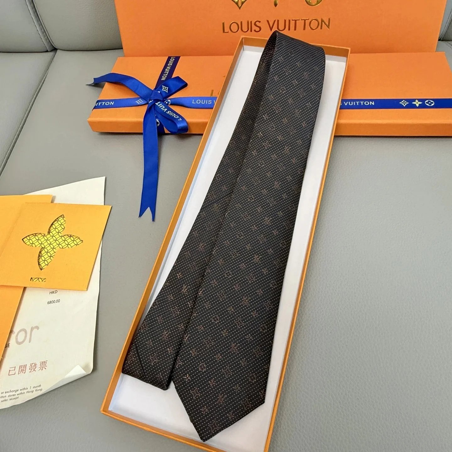 Dark Monogram Tie P170(65-320) - Tie Spreadsheet, Tie Picks, Tie List, Accessory Finds - 142593