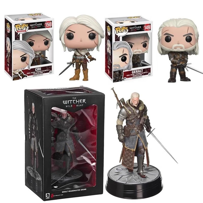 The Witcher Geralt and Ciri Collectible Figures - Collectible Picks, Collectible Finds, Collectible Spreadsheet, Figure Finds - 141381