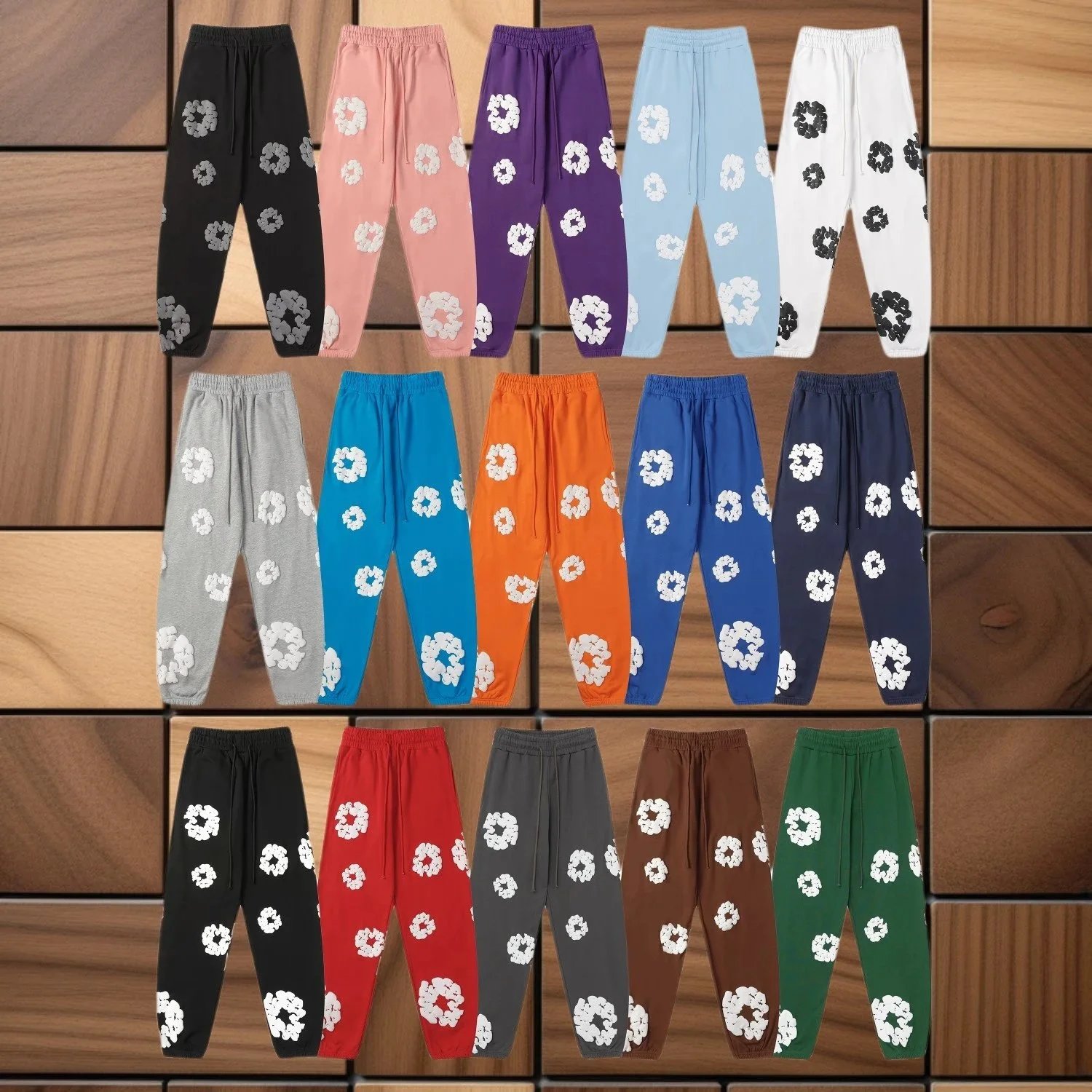 Floral Print Jogger Pants in Multiple Colors