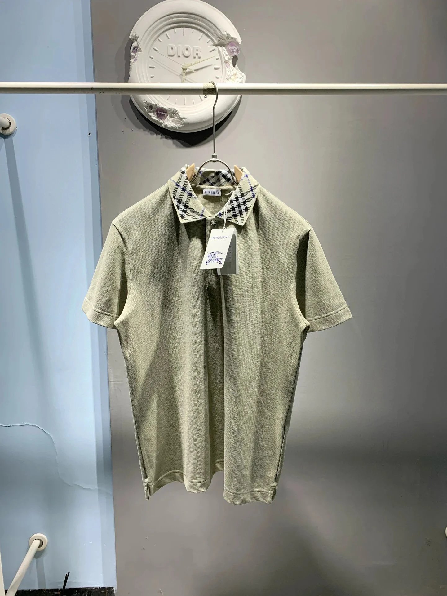 Checked polo shirt