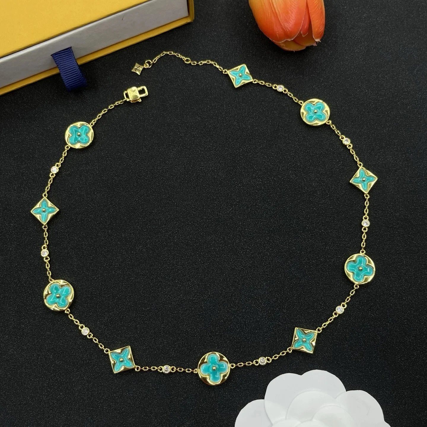 Louis Vuitton Monogram Flower Necklace